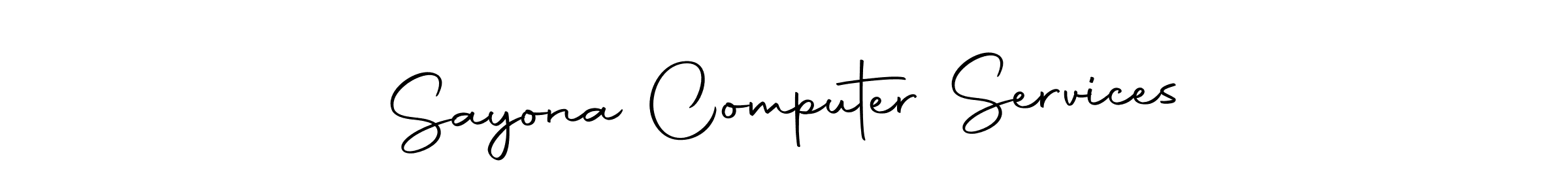 Sayona Computer Services stylish signature style. Best Handwritten Sign (Autography-DOLnW) for my name. Handwritten Signature Collection Ideas for my name Sayona Computer Services. Sayona Computer Services signature style 10 images and pictures png