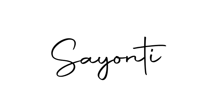 Make a beautiful signature design for name Sayonti. With this signature (Autography-DOLnW) style, you can create a handwritten signature for free. Sayonti signature style 10 images and pictures png