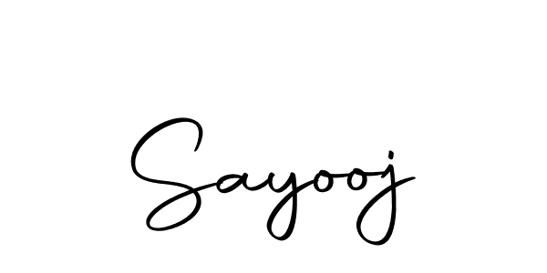 Use a signature maker to create a handwritten signature online. With this signature software, you can design (Autography-DOLnW) your own signature for name Sayooj. Sayooj signature style 10 images and pictures png