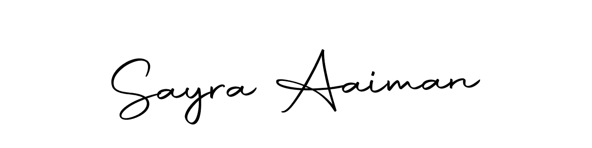 Here are the top 10 professional signature styles for the name Sayra Aaiman. These are the best autograph styles you can use for your name. Sayra Aaiman signature style 10 images and pictures png