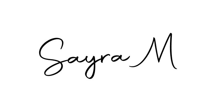 Make a beautiful signature design for name Sayra M. Use this online signature maker to create a handwritten signature for free. Sayra M signature style 10 images and pictures png