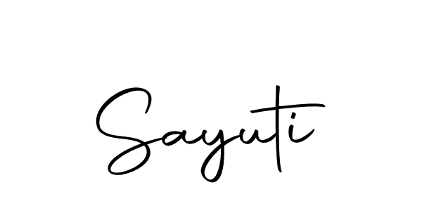 How to make Sayuti signature? Autography-DOLnW is a professional autograph style. Create handwritten signature for Sayuti name. Sayuti signature style 10 images and pictures png