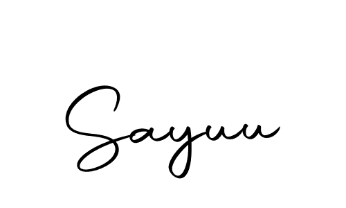 Make a beautiful signature design for name Sayuu. Use this online signature maker to create a handwritten signature for free. Sayuu signature style 10 images and pictures png