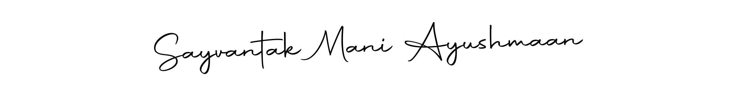 Design your own signature with our free online signature maker. With this signature software, you can create a handwritten (Autography-DOLnW) signature for name Sayvantak Mani Ayushmaan. Sayvantak Mani Ayushmaan signature style 10 images and pictures png