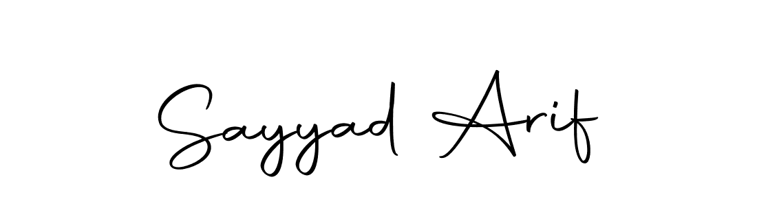 Make a beautiful signature design for name Sayyad Arif. Use this online signature maker to create a handwritten signature for free. Sayyad Arif signature style 10 images and pictures png