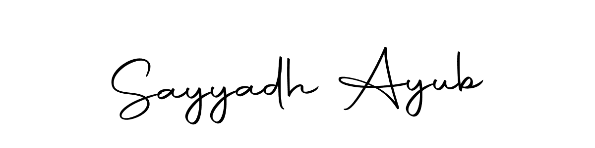 Make a beautiful signature design for name Sayyadh Ayub. Use this online signature maker to create a handwritten signature for free. Sayyadh Ayub signature style 10 images and pictures png