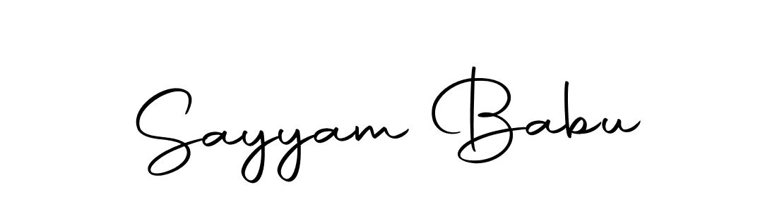 Similarly Autography-DOLnW is the best handwritten signature design. Signature creator online .You can use it as an online autograph creator for name Sayyam Babu. Sayyam Babu signature style 10 images and pictures png