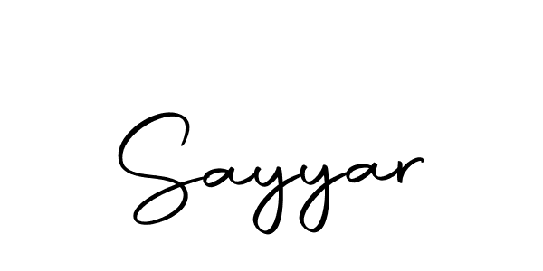 Design your own signature with our free online signature maker. With this signature software, you can create a handwritten (Autography-DOLnW) signature for name Sayyar. Sayyar signature style 10 images and pictures png