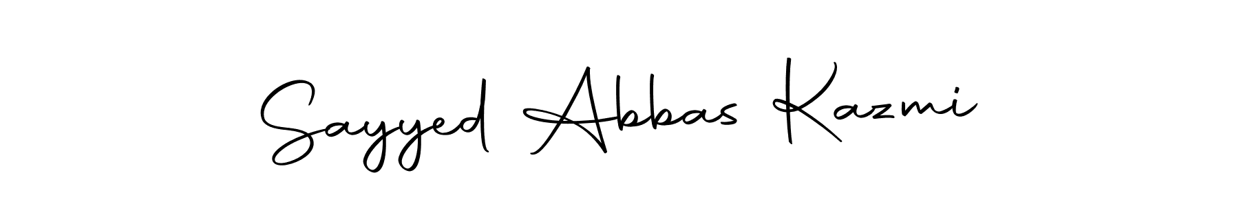 Make a beautiful signature design for name Sayyed Abbas Kazmi. Use this online signature maker to create a handwritten signature for free. Sayyed Abbas Kazmi signature style 10 images and pictures png