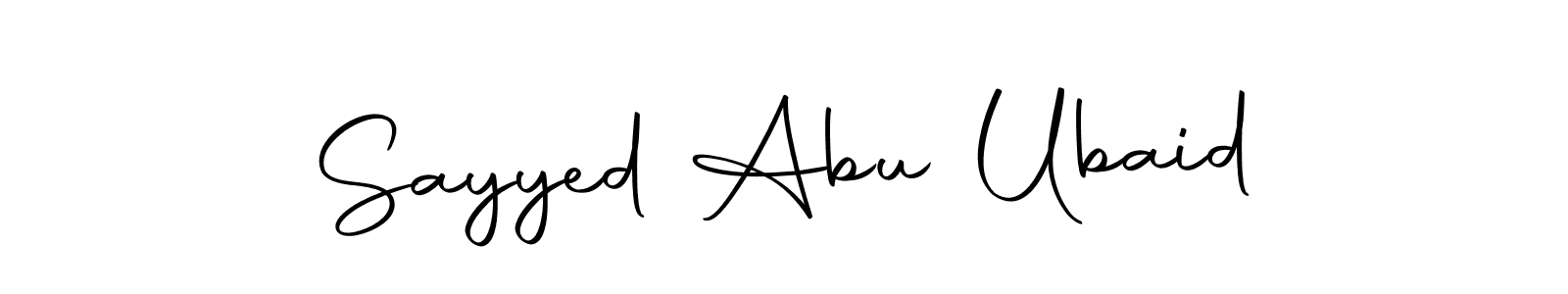 How to make Sayyed Abu Ubaid signature? Autography-DOLnW is a professional autograph style. Create handwritten signature for Sayyed Abu Ubaid name. Sayyed Abu Ubaid signature style 10 images and pictures png