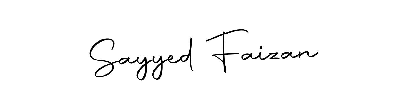 Make a beautiful signature design for name Sayyed Faizan. With this signature (Autography-DOLnW) style, you can create a handwritten signature for free. Sayyed Faizan signature style 10 images and pictures png