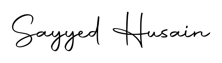 Once you've used our free online signature maker to create your best signature Autography-DOLnW style, it's time to enjoy signing your documents with Sayyed Husain name. Sayyed Husain signature style 10 images and pictures png