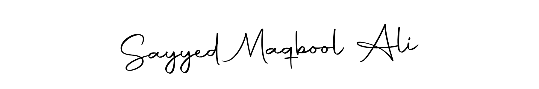 Also we have Sayyed Maqbool Ali name is the best signature style. Create professional handwritten signature collection using Autography-DOLnW autograph style. Sayyed Maqbool Ali signature style 10 images and pictures png