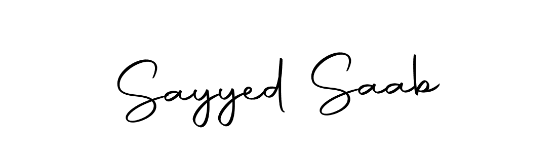 How to make Sayyed Saab signature? Autography-DOLnW is a professional autograph style. Create handwritten signature for Sayyed Saab name. Sayyed Saab signature style 10 images and pictures png