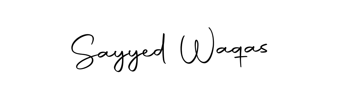 Create a beautiful signature design for name Sayyed Waqas. With this signature (Autography-DOLnW) fonts, you can make a handwritten signature for free. Sayyed Waqas signature style 10 images and pictures png