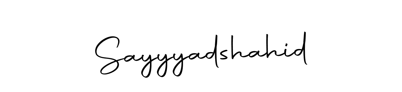 Design your own signature with our free online signature maker. With this signature software, you can create a handwritten (Autography-DOLnW) signature for name Sayyyadshahid. Sayyyadshahid signature style 10 images and pictures png