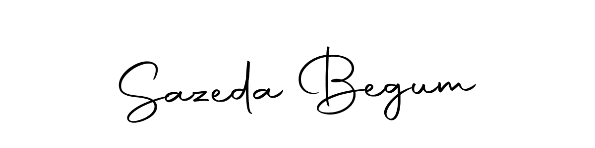 How to make Sazeda Begum name signature. Use Autography-DOLnW style for creating short signs online. This is the latest handwritten sign. Sazeda Begum signature style 10 images and pictures png