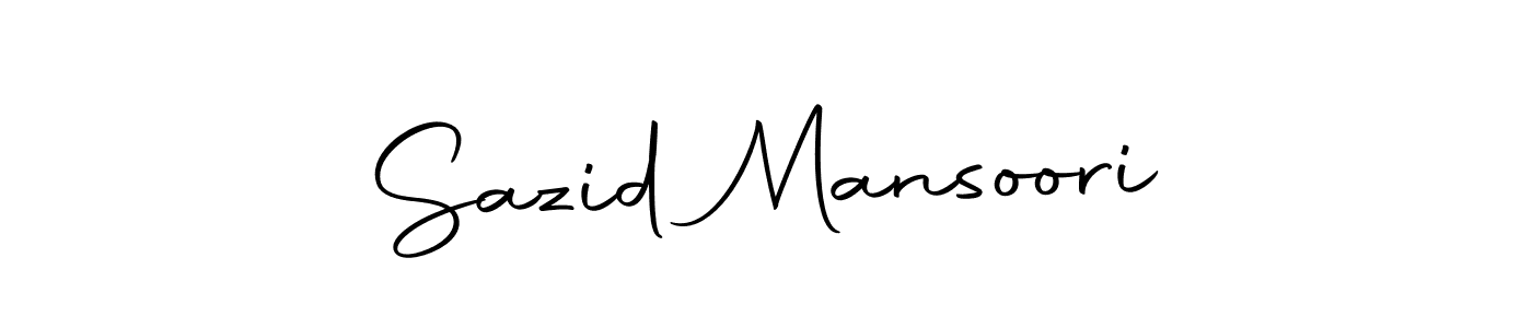 Make a beautiful signature design for name Sazid Mansoori. With this signature (Autography-DOLnW) style, you can create a handwritten signature for free. Sazid Mansoori signature style 10 images and pictures png