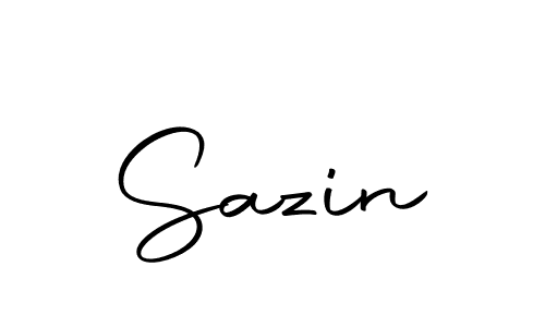 Sazin stylish signature style. Best Handwritten Sign (Autography-DOLnW) for my name. Handwritten Signature Collection Ideas for my name Sazin. Sazin signature style 10 images and pictures png