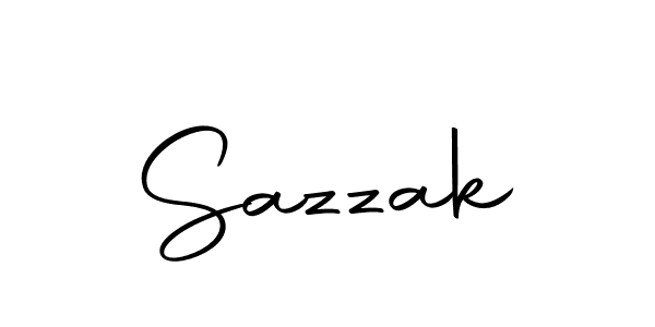 Design your own signature with our free online signature maker. With this signature software, you can create a handwritten (Autography-DOLnW) signature for name Sazzak. Sazzak signature style 10 images and pictures png