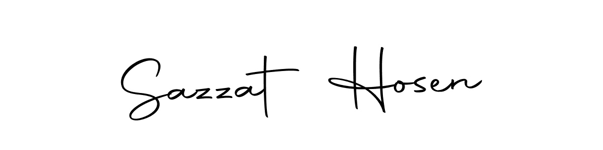 Create a beautiful signature design for name Sazzat Hosen. With this signature (Autography-DOLnW) fonts, you can make a handwritten signature for free. Sazzat Hosen signature style 10 images and pictures png
