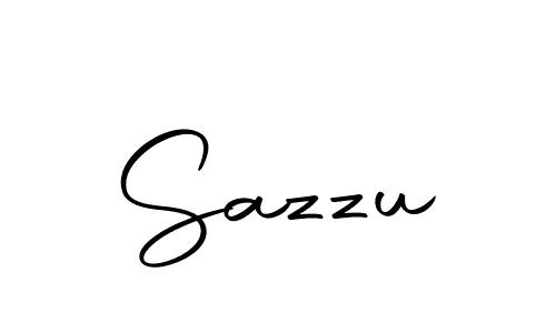 How to make Sazzu signature? Autography-DOLnW is a professional autograph style. Create handwritten signature for Sazzu name. Sazzu signature style 10 images and pictures png