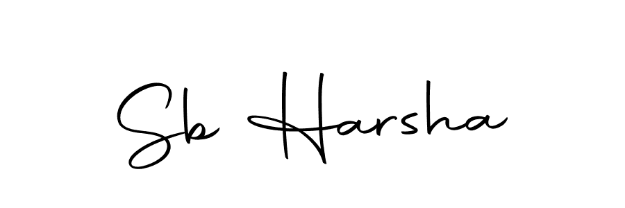 Make a beautiful signature design for name Sb Harsha. With this signature (Autography-DOLnW) style, you can create a handwritten signature for free. Sb Harsha signature style 10 images and pictures png
