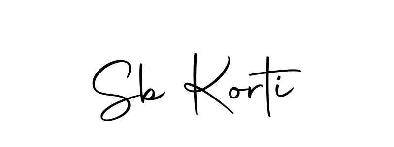 Sb Korti stylish signature style. Best Handwritten Sign (Autography-DOLnW) for my name. Handwritten Signature Collection Ideas for my name Sb Korti. Sb Korti signature style 10 images and pictures png