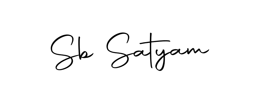 Design your own signature with our free online signature maker. With this signature software, you can create a handwritten (Autography-DOLnW) signature for name Sb Satyam. Sb Satyam signature style 10 images and pictures png