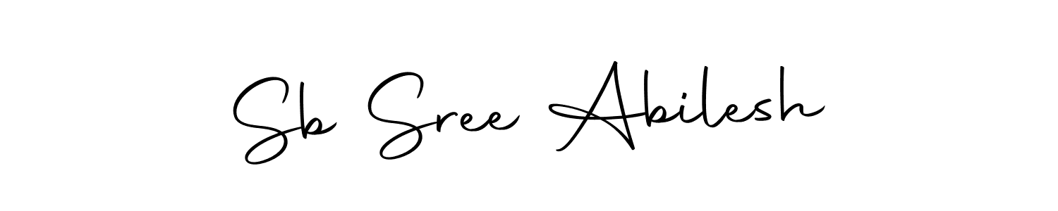 Make a beautiful signature design for name Sb Sree Abilesh. With this signature (Autography-DOLnW) style, you can create a handwritten signature for free. Sb Sree Abilesh signature style 10 images and pictures png
