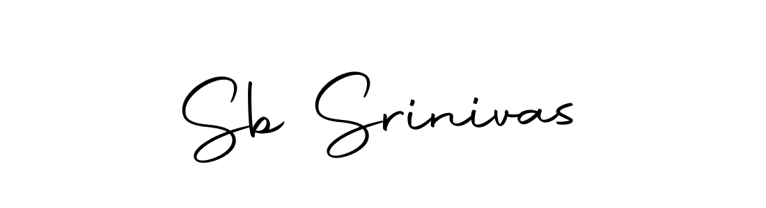 How to make Sb Srinivas name signature. Use Autography-DOLnW style for creating short signs online. This is the latest handwritten sign. Sb Srinivas signature style 10 images and pictures png