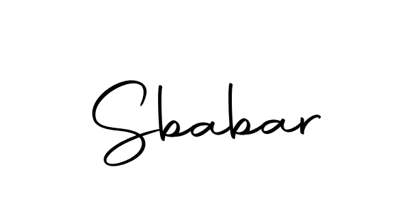 How to make Sbabar signature? Autography-DOLnW is a professional autograph style. Create handwritten signature for Sbabar name. Sbabar signature style 10 images and pictures png