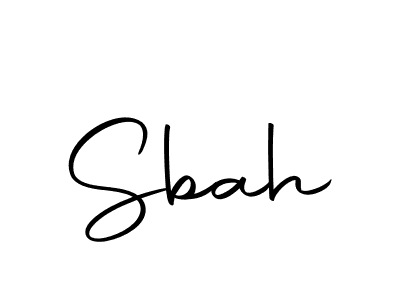 Make a beautiful signature design for name Sbah. With this signature (Autography-DOLnW) style, you can create a handwritten signature for free. Sbah signature style 10 images and pictures png