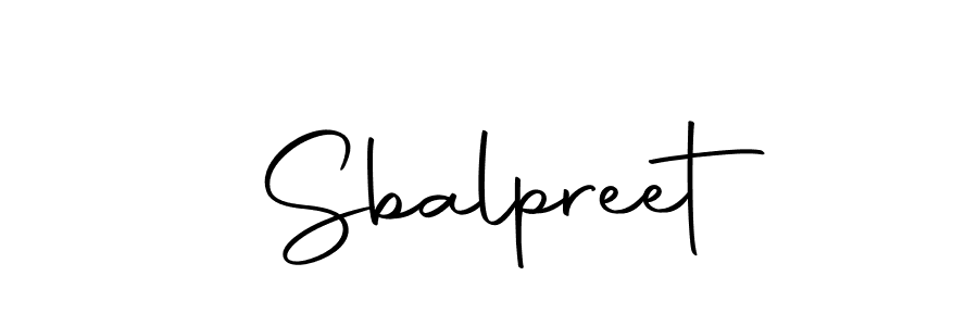Make a beautiful signature design for name Sbalpreet. With this signature (Autography-DOLnW) style, you can create a handwritten signature for free. Sbalpreet signature style 10 images and pictures png