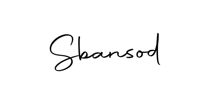 Use a signature maker to create a handwritten signature online. With this signature software, you can design (Autography-DOLnW) your own signature for name Sbansod. Sbansod signature style 10 images and pictures png