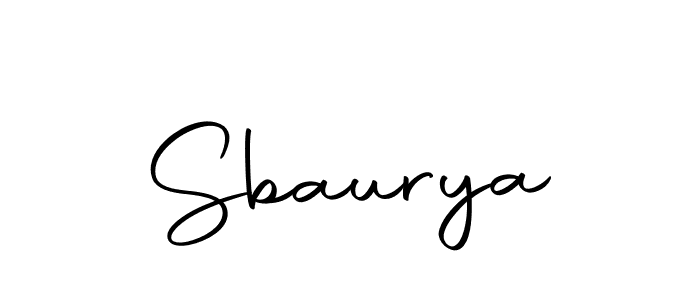 Use a signature maker to create a handwritten signature online. With this signature software, you can design (Autography-DOLnW) your own signature for name Sbaurya. Sbaurya signature style 10 images and pictures png