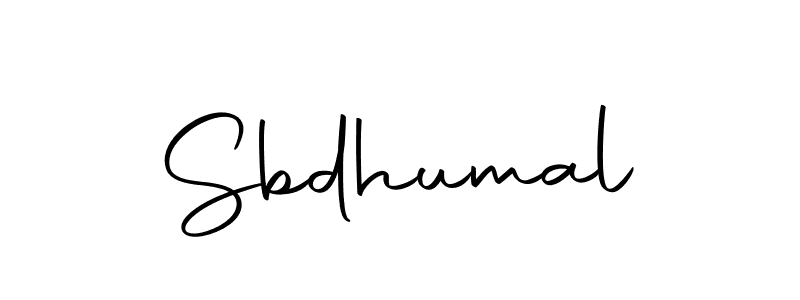 You should practise on your own different ways (Autography-DOLnW) to write your name (Sbdhumal) in signature. don't let someone else do it for you. Sbdhumal signature style 10 images and pictures png