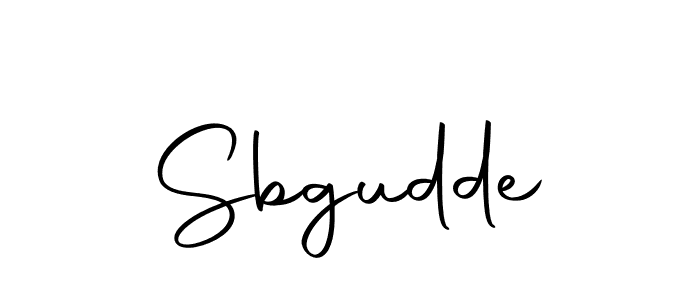 Create a beautiful signature design for name Sbgudde. With this signature (Autography-DOLnW) fonts, you can make a handwritten signature for free. Sbgudde signature style 10 images and pictures png