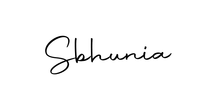 Design your own signature with our free online signature maker. With this signature software, you can create a handwritten (Autography-DOLnW) signature for name Sbhunia. Sbhunia signature style 10 images and pictures png