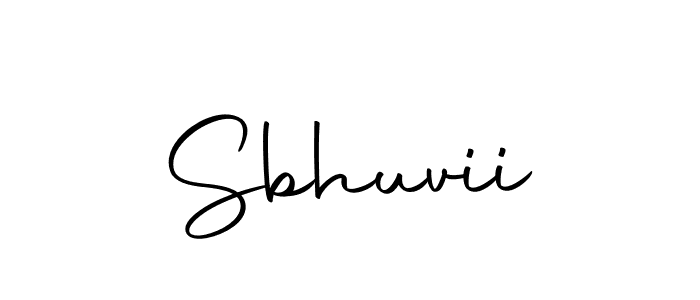 How to make Sbhuvii name signature. Use Autography-DOLnW style for creating short signs online. This is the latest handwritten sign. Sbhuvii signature style 10 images and pictures png