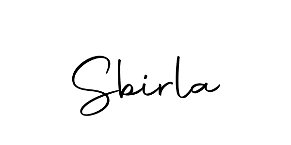 Make a beautiful signature design for name Sbirla. With this signature (Autography-DOLnW) style, you can create a handwritten signature for free. Sbirla signature style 10 images and pictures png