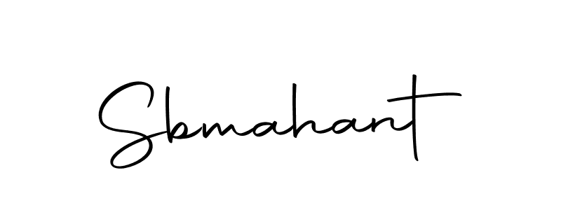 The best way (Autography-DOLnW) to make a short signature is to pick only two or three words in your name. The name Sbmahant include a total of six letters. For converting this name. Sbmahant signature style 10 images and pictures png