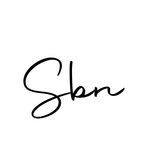 Design your own signature with our free online signature maker. With this signature software, you can create a handwritten (Autography-DOLnW) signature for name Sbn. Sbn signature style 10 images and pictures png