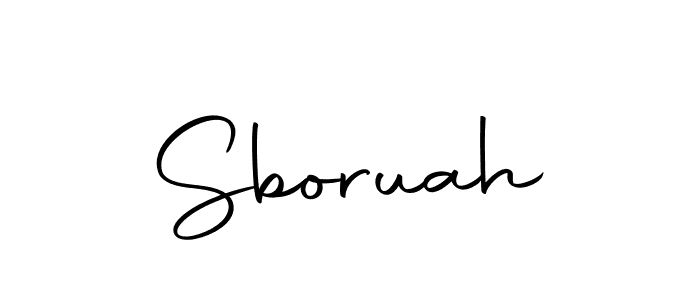 if you are searching for the best signature style for your name Sboruah. so please give up your signature search. here we have designed multiple signature styles  using Autography-DOLnW. Sboruah signature style 10 images and pictures png