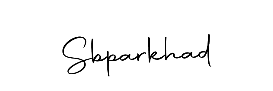 How to make Sbparkhad signature? Autography-DOLnW is a professional autograph style. Create handwritten signature for Sbparkhad name. Sbparkhad signature style 10 images and pictures png