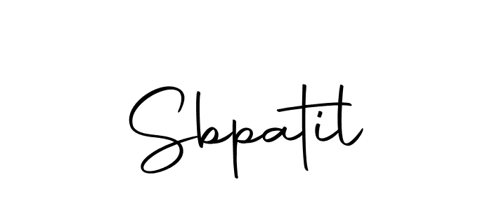 How to make Sbpatil signature? Autography-DOLnW is a professional autograph style. Create handwritten signature for Sbpatil name. Sbpatil signature style 10 images and pictures png