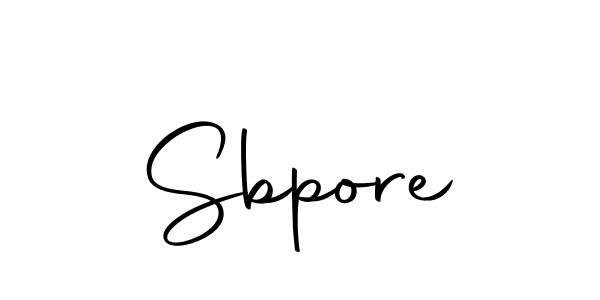 Make a beautiful signature design for name Sbpore. With this signature (Autography-DOLnW) style, you can create a handwritten signature for free. Sbpore signature style 10 images and pictures png