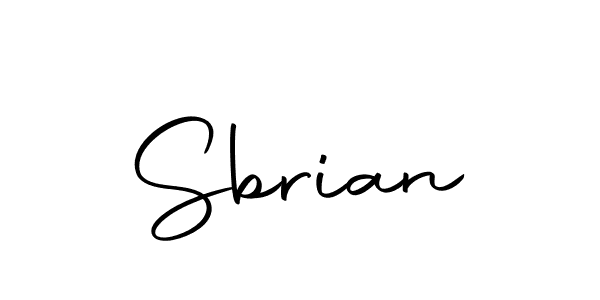 You should practise on your own different ways (Autography-DOLnW) to write your name (Sbrian) in signature. don't let someone else do it for you. Sbrian signature style 10 images and pictures png
