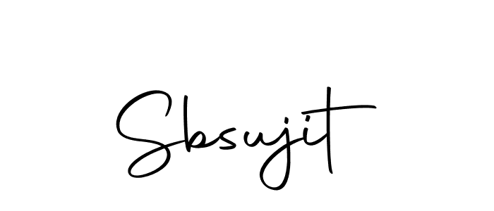 Create a beautiful signature design for name Sbsujit. With this signature (Autography-DOLnW) fonts, you can make a handwritten signature for free. Sbsujit signature style 10 images and pictures png