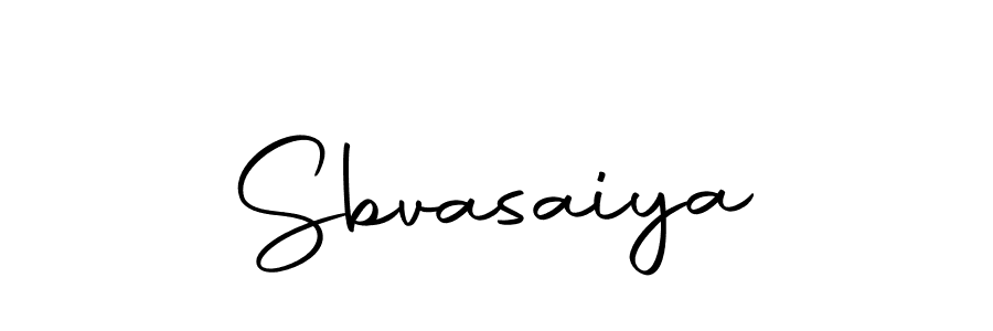 Design your own signature with our free online signature maker. With this signature software, you can create a handwritten (Autography-DOLnW) signature for name Sbvasaiya. Sbvasaiya signature style 10 images and pictures png